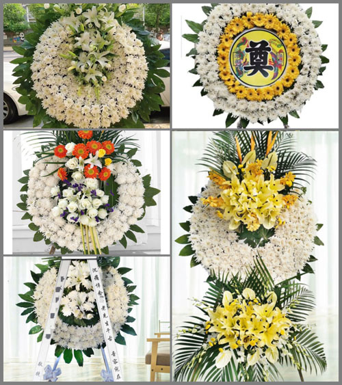 上海崇明区城桥镇侯南村花圈速递